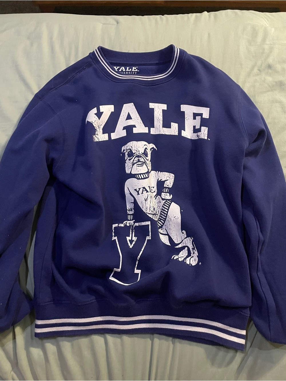 Yale University Navy Blue Graphic Crewneck Sweatshirt NWOT